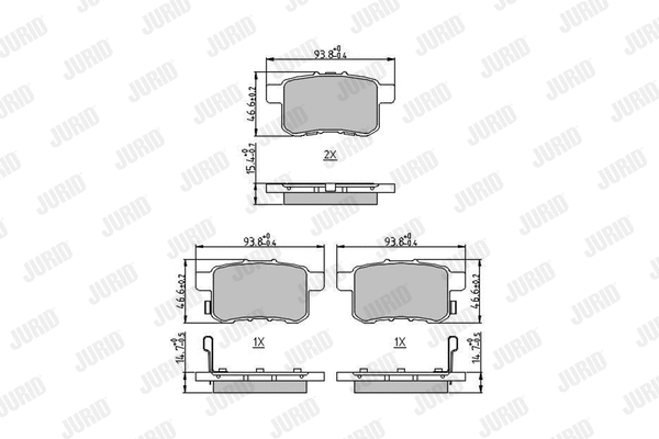 Brake Pad Set, disc brake (572626J)