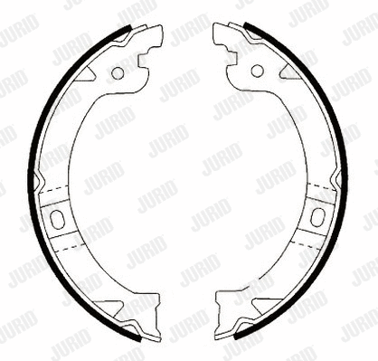 Brake Shoe Set, parking brake