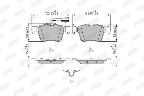 Brake Pad Set, disc brake (573978J)