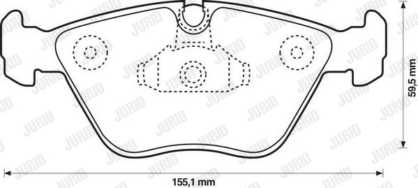 Brake Pad Set, disc brake (571994J)