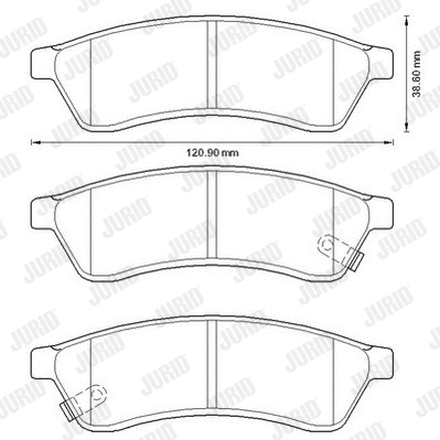 Brake Pad Set, disc brake (572633J)