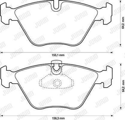 Brake Pad Set, disc brake (571880JC)