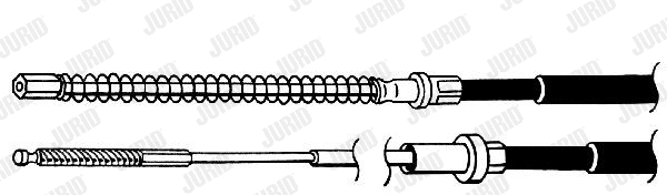 Cable Pull, parking brake (432834J)