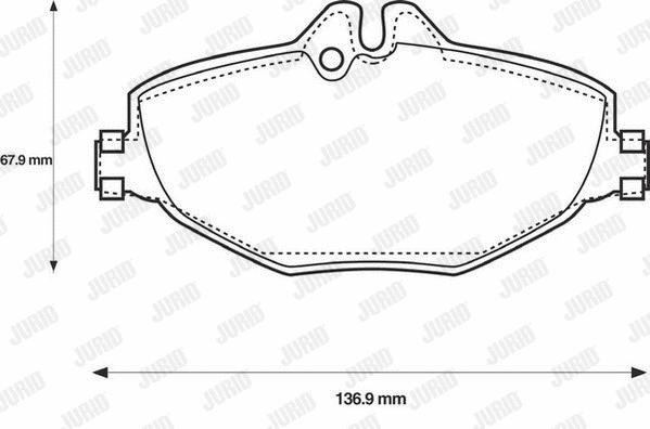 Brake Pad Set, disc brake (573091J)