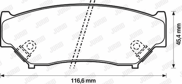 Brake Pad Set, disc brake (572247J)