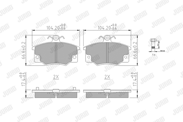Brake Pad Set, disc brake (571309J)