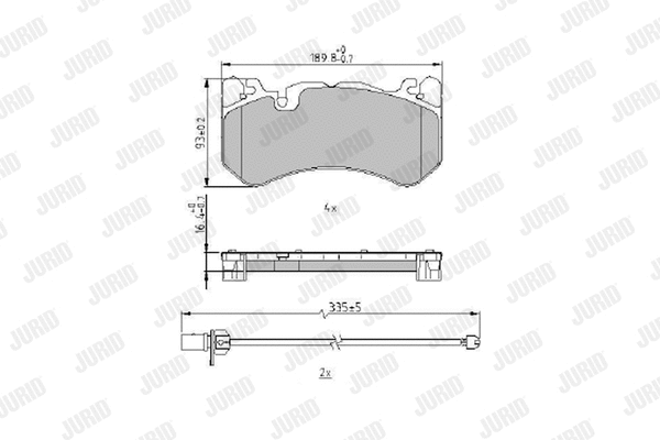 Brake Pad Set, disc brake (573969J)