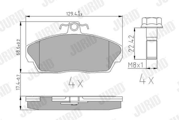 Brake Pad Set, disc brake
