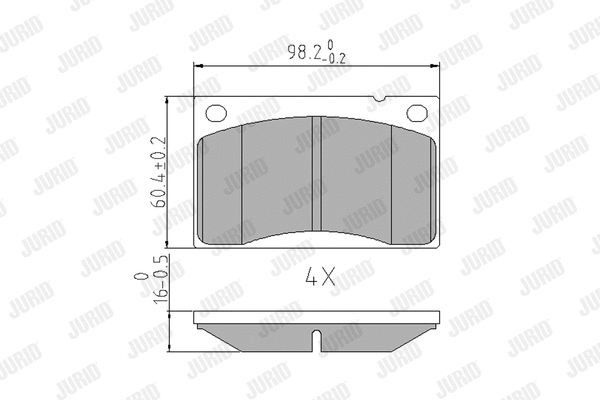 Brake Pad Set, disc brake (571234J)