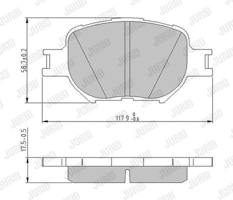 Brake Pad Set, disc brake (572517J)
