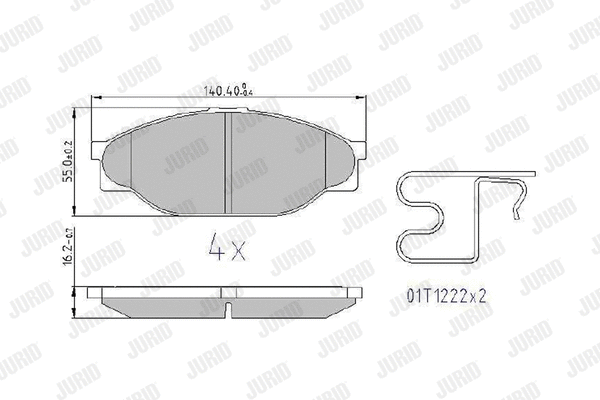Brake Pad Set, disc brake (572378J)