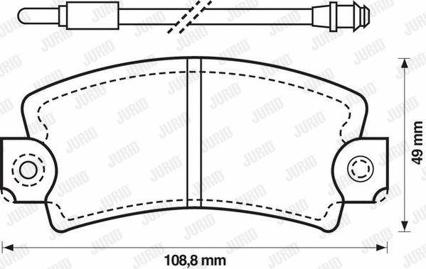 Brake Pad Set, disc brake (571337J)