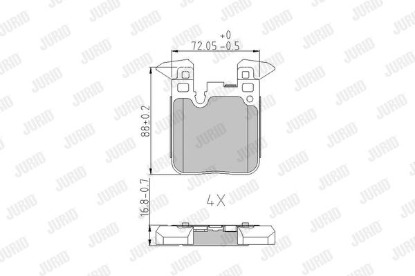 Brake Pad Set, disc brake (573429J)