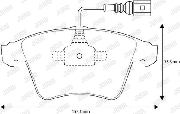 Brake Pad Set, disc brake (573160J)
