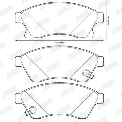 Brake Pad Set, disc brake (573332JC)
