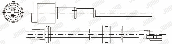 Warning Contact, brake pad wear (581314)
