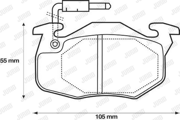 Brake Pad Set, disc brake (571332D)