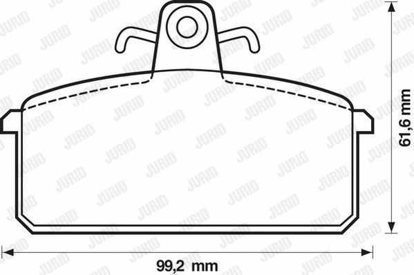 Brake Pad Set, disc brake (571453J)