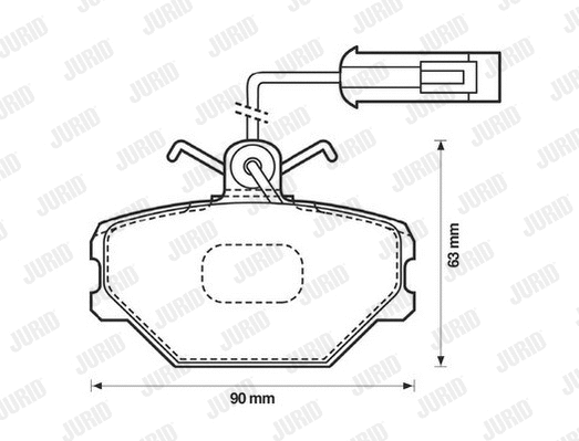 Brake Pad Set, disc brake (571330D)