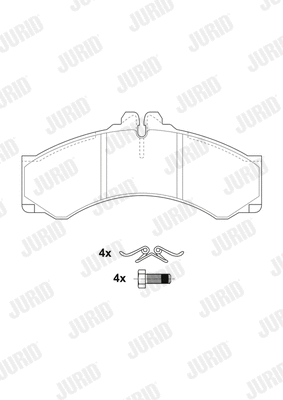 Brake Pad Set, disc brake (2907609560)