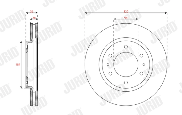 Brake Disc (563621JC)