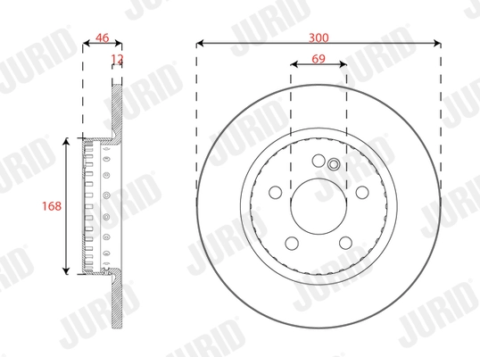Brake Disc (563320JVC-1)