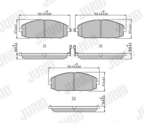 Brake Pad Set, disc brake
