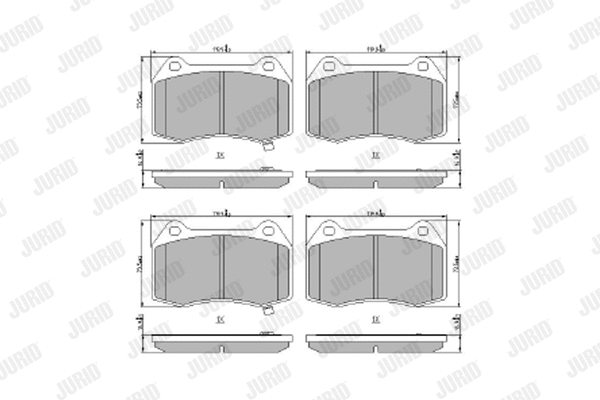 Brake Pad Set, disc brake (573956J)