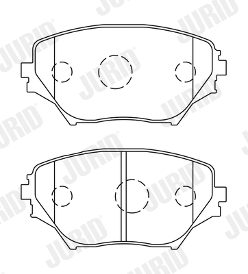 Brake Pad Set, disc brake (572487J)