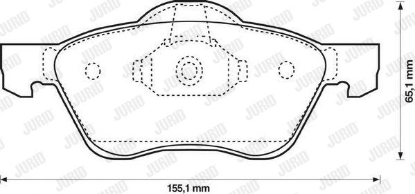 Brake Pad Set, disc brake (572431J)