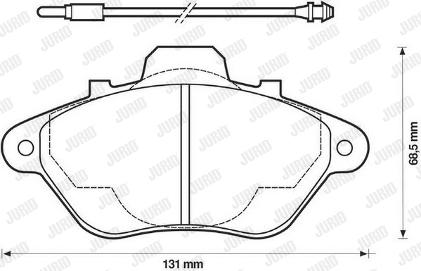 Brake Pad Set, disc brake (571366J)