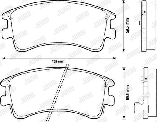 Brake Pad Set, disc brake (572482J)
