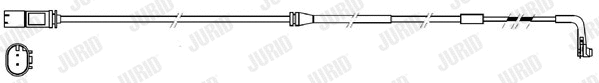 Warning Contact, brake pad wear (581417)
