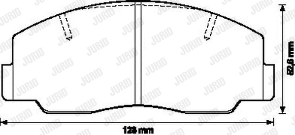 Brake Pad Set, disc brake (572297J)