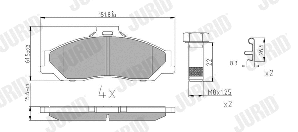 Brake Pad Set, disc brake