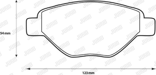 Brake Pad Set, disc brake (573123JC)