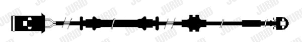 Warning Contact, brake pad wear (581426)