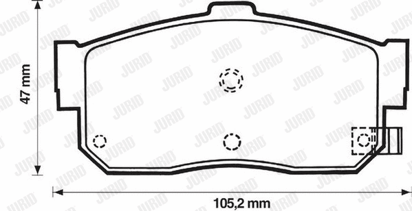 Brake Pad Set, disc brake (572376J)