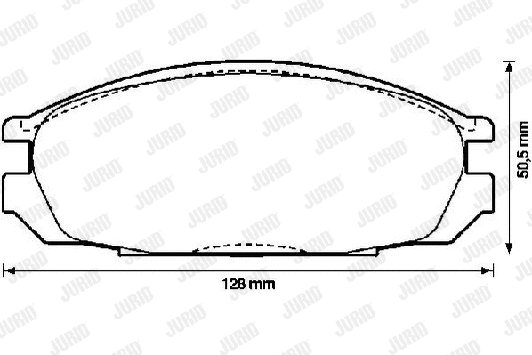 Brake Pad Set, disc brake (572290J)
