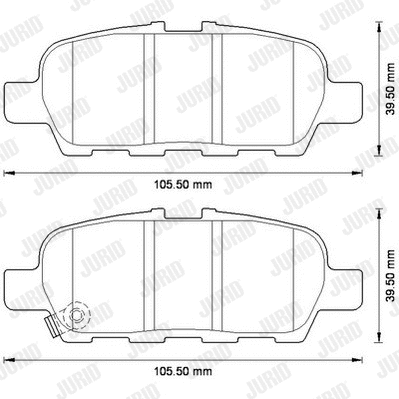 Brake Pad Set, disc brake (572573J)