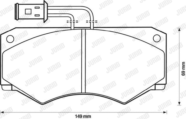 Brake Pad Set, disc brake (571446J)