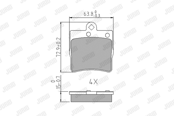 Brake Pad Set, disc brake (571925J)