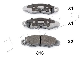 Brake Pad Set, disc brake (50818)