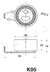 Tensioner, timing belt