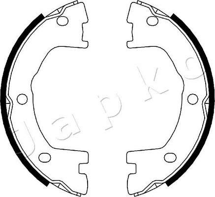 Brake Shoe Set, parking brake (550231)