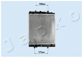 Radiator, engine cooling (RDA033069)