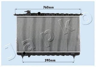 Radiator, engine cooling (RDA283095)