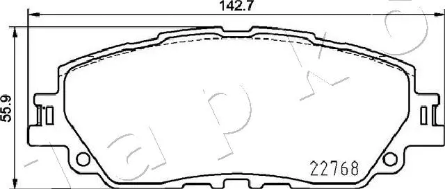 Brake Pad Set, disc brake (502026)
