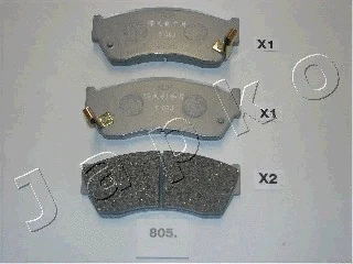 Brake Pad Set, disc brake (50805)