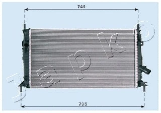 Radiator, engine cooling (RDA053081)